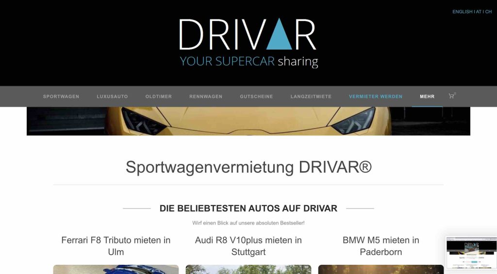 Drivar DE Website
